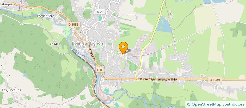 localisation de l'entreprise COLLEGE L ASTREE  BOEN-SUR-LIGNON