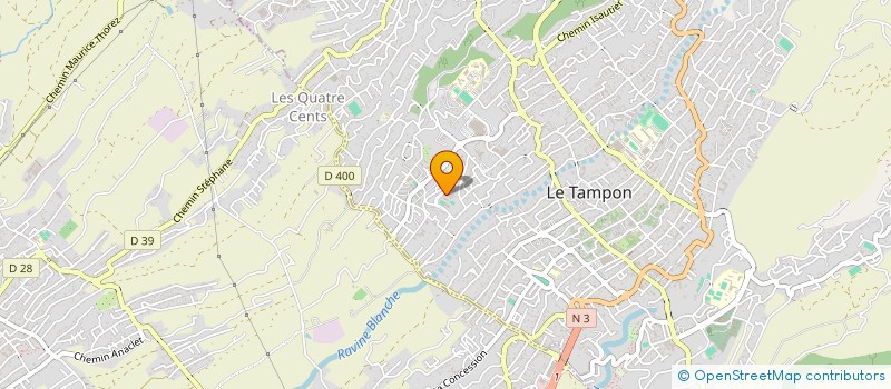 localisation de l'entreprise COLLEGE LA CHATOIRE  LE TAMPON