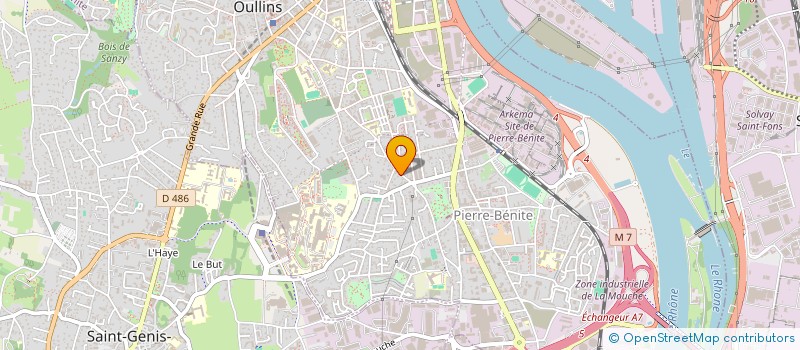 localisation de l'entreprise COLLEGE LA CLAVELIERE  OULLINS-PIERRE-BENITE