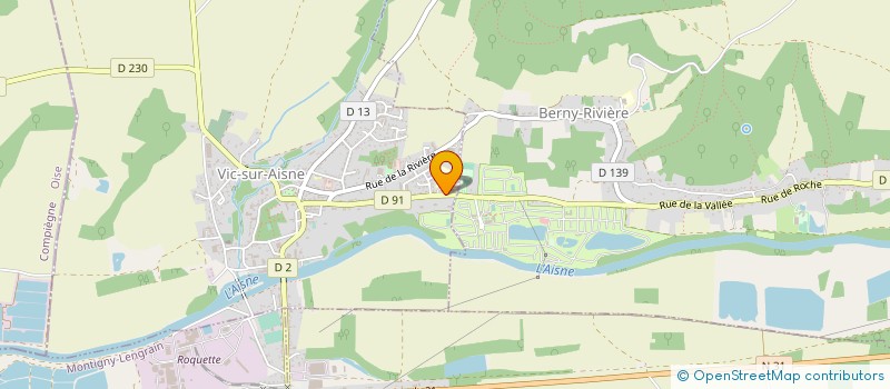 localisation de l'entreprise COLLEGE LA FEUILLADE à VIC-SUR-AISNE