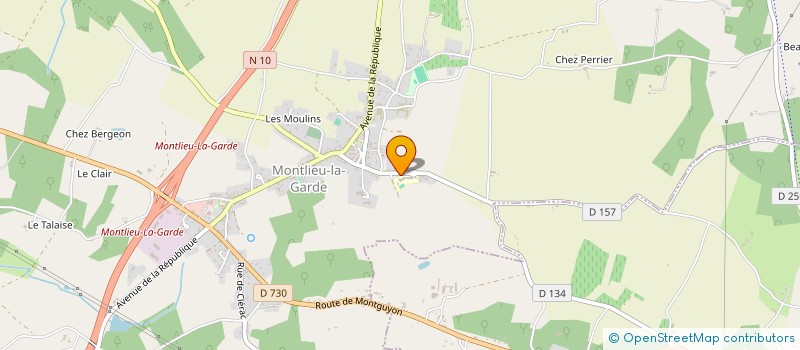 localisation de l'entreprise COLLEGE LA FONTAINE  MONTLIEU-LA-GARDE