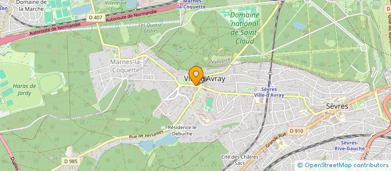 localisation de l'entreprise COLLEGE LA FONTAINE DU ROY  VILLE-D'AVRAY