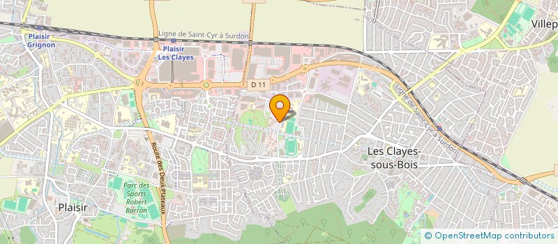 localisation de l'entreprise COLLEGE LA FOSSE AUX DAMES  LES CLAYES-SOUS-BOIS