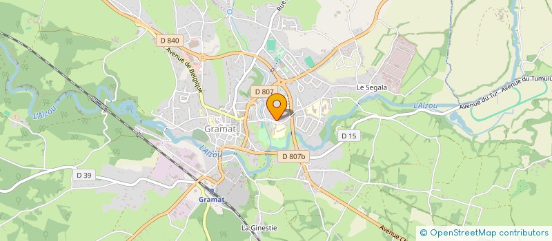 localisation de l'entreprise COLLEGE LA GARENNE  GRAMAT