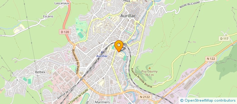 localisation de l'entreprise COLLEGE LA JORDANNE à AURILLAC