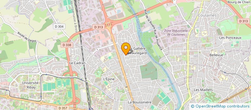 localisation de l'entreprise COLLEGE LA MADELEINE  LE MANS