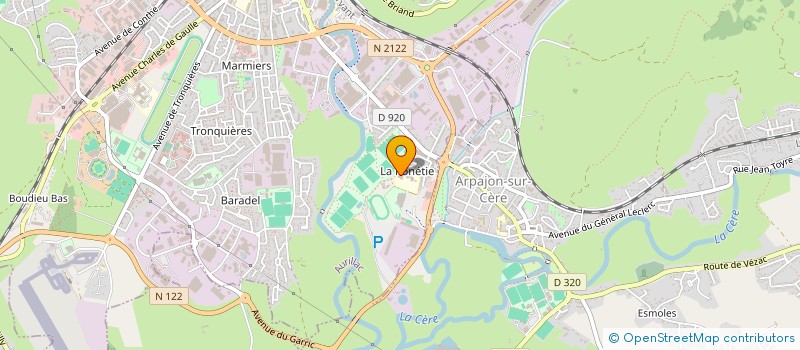 localisation de l'entreprise COLLEGE LA PONETIE à AURILLAC