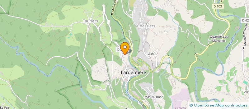 localisation de l'entreprise COLLEGE LA SEGALIERE à LARGENTIERE