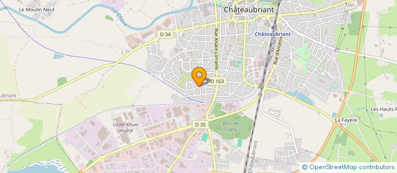 localisation de l'entreprise COLLEGE LA VILLE AUX ROSES  CHATEAUBRIANT