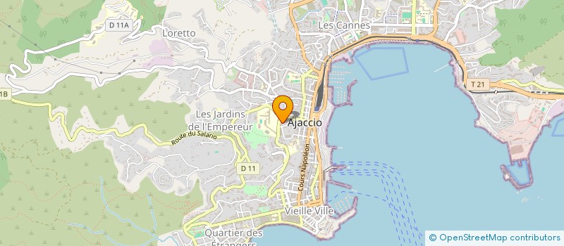 localisation de l'entreprise COLLEGE LAETITIA BONAPARTE à AJACCIO