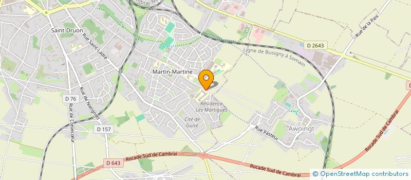 localisation de l'entreprise COLLEGE LAMARTINE à CAMBRAI