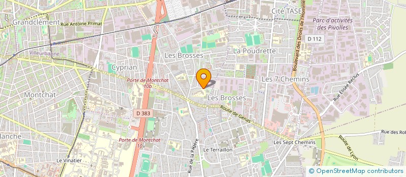 localisation de l'entreprise COLLEGE LAMARTINE  VILLEURBANNE