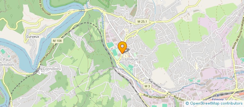 localisation de l'entreprise COLLEGE LE BOIS DE LA RIVE  UNIEUX