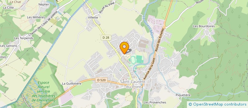 localisation de l'entreprise COLLEGE LE GRAND SOM  SAINT-LAURENT-DU-PONT