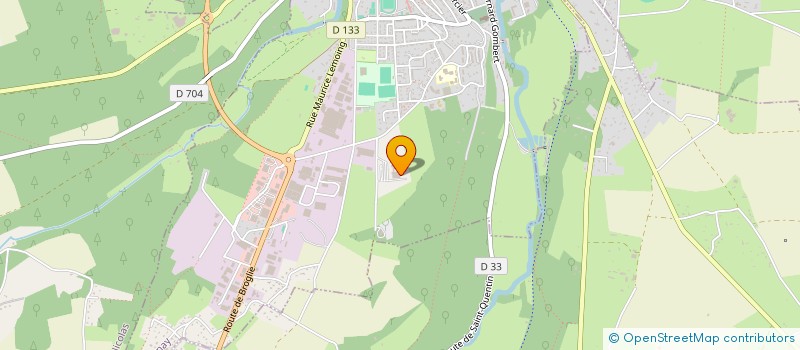 localisation de l'entreprise COLLEGE LE HAMEAU  BERNAY