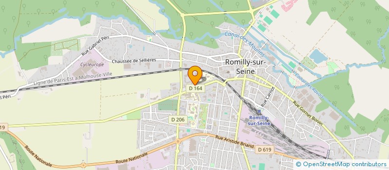 localisation de l'entreprise COLLEGE LE NOYER MARCHAND  ROMILLY-SUR-SEINE