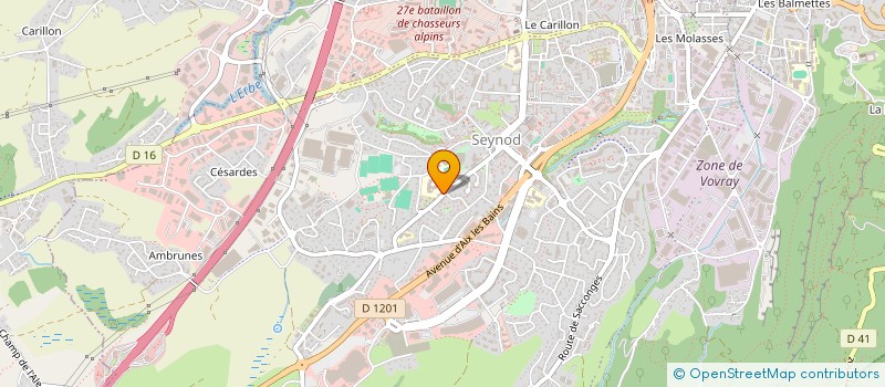 localisation de l'entreprise COLLEGE LE SEMNOZ  ANNECY