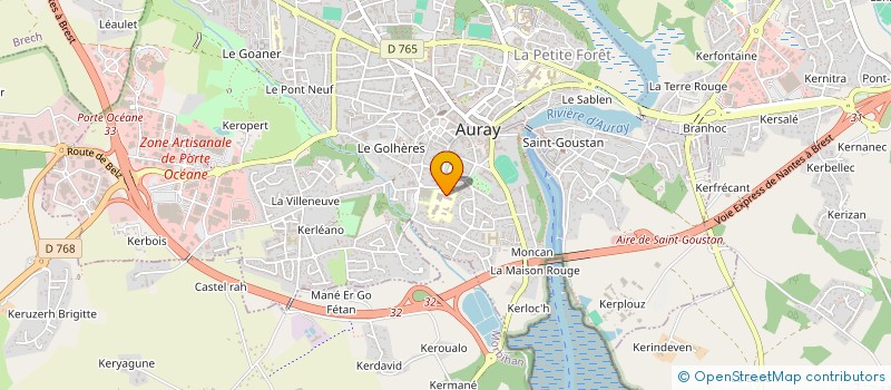 localisation de l'entreprise COLLEGE LE VERGER à AURAY