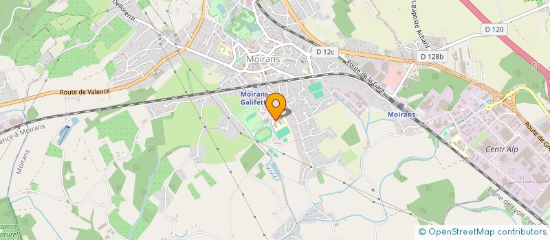 localisation de l'entreprise COLLEGE LE VERGERON  MOIRANS