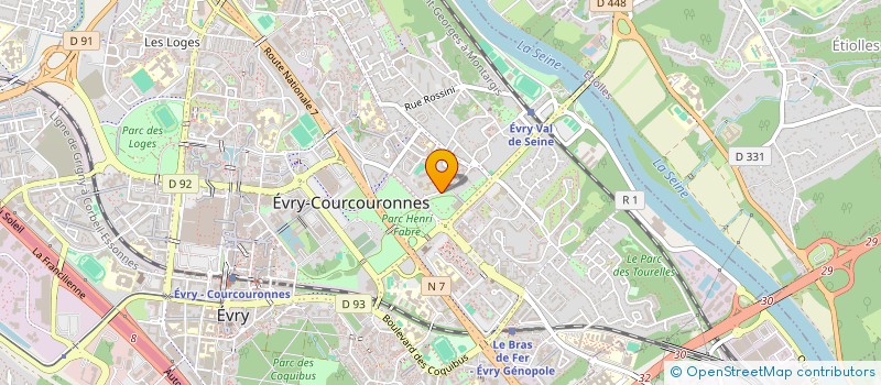 localisation de l'entreprise COLLEGE LE VILLAGE à EVRY-COURCOURONNES