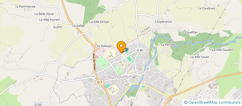 localisation de l'entreprise COLLEGE LE VOLOZEN  QUINTIN