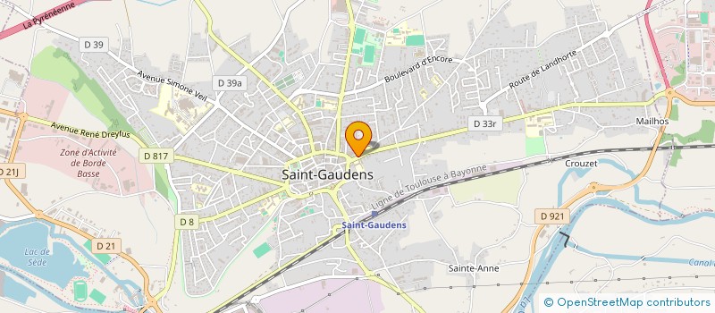 localisation de l'entreprise COLLEGE LECLERC  SAINT-GAUDENS