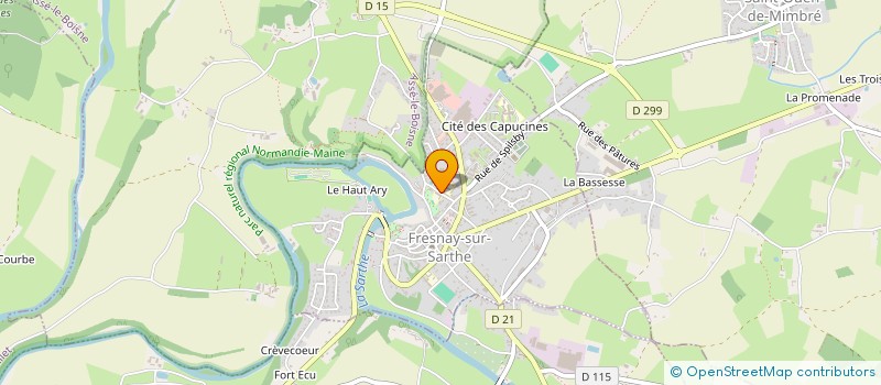 localisation de l'entreprise COLLEGE LEO DELIBES à FRESNAY-SUR-SARTHE