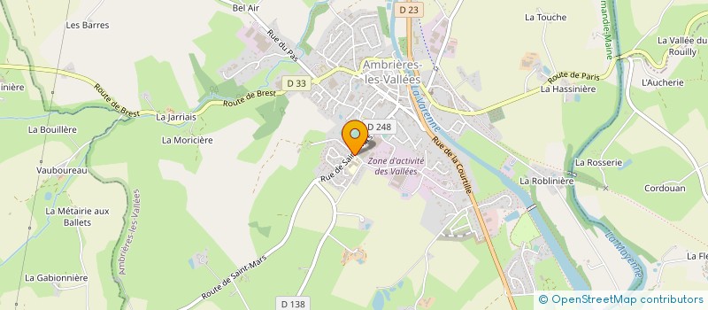 localisation de l'entreprise COLLEGE LEO FERRE  AMBRIERES-LES-VALLEES