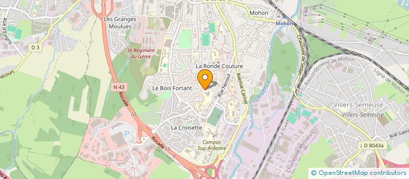 localisation de l'entreprise COLLEGE LEO LAGRANGE  CHARLEVILLE-MEZIERES