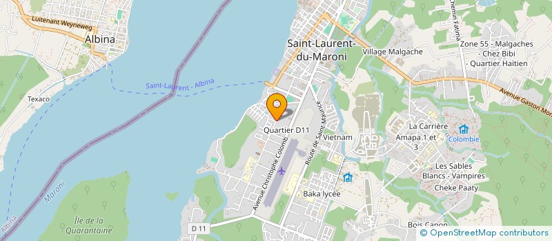 localisation de l'entreprise COLLEGE LEODATE VOLMAR à SAINT-LAURENT-DU-MARONI