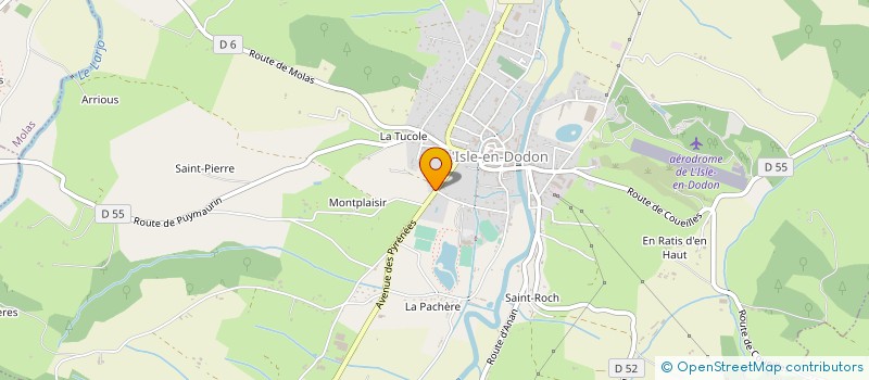 localisation de l'entreprise COLLEGE LEON CAZENEUVE à L'ISLE-EN-DODON