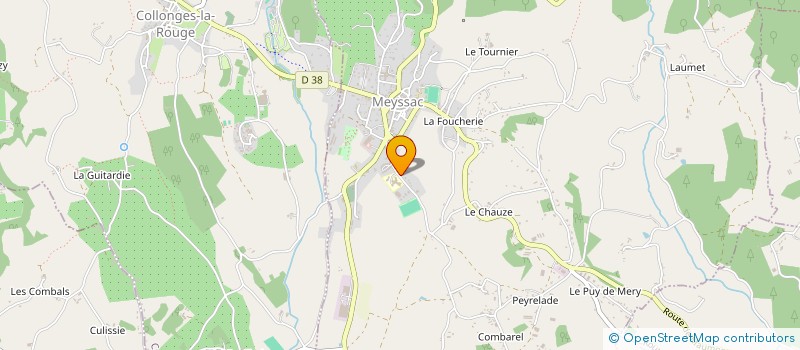 localisation de l'entreprise COLLEGE LEON DAUTREMENT  MEYSSAC