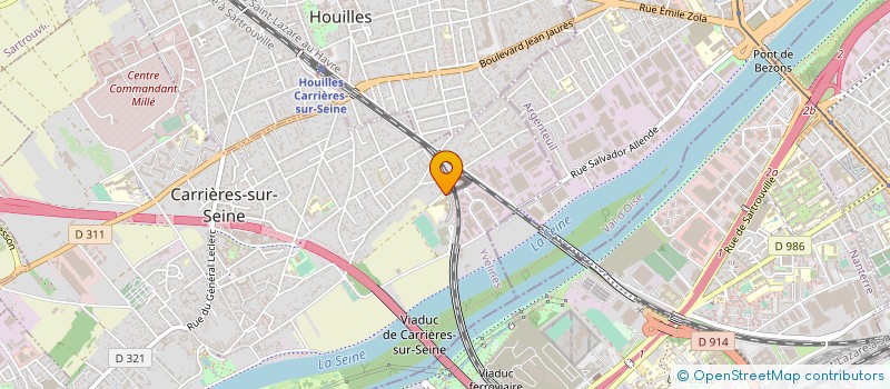 localisation de l'entreprise COLLEGE LES AMANDIERS à CARRIERES-SUR-SEINE