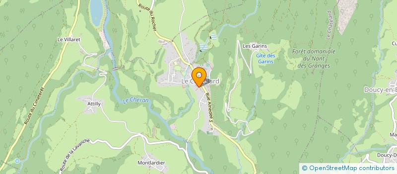 localisation de l'entreprise COLLEGE LES BAUGES  LE CHATELARD