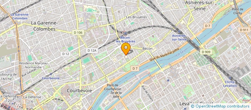 localisation de l'entreprise COLLEGE LES BRUYERES à COURBEVOIE