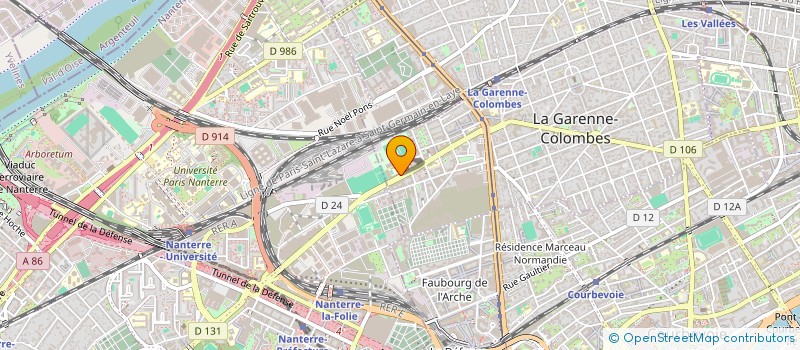 localisation de l'entreprise COLLEGE LES CHAMPS PHILIPPE  LA GARENNE-COLOMBES