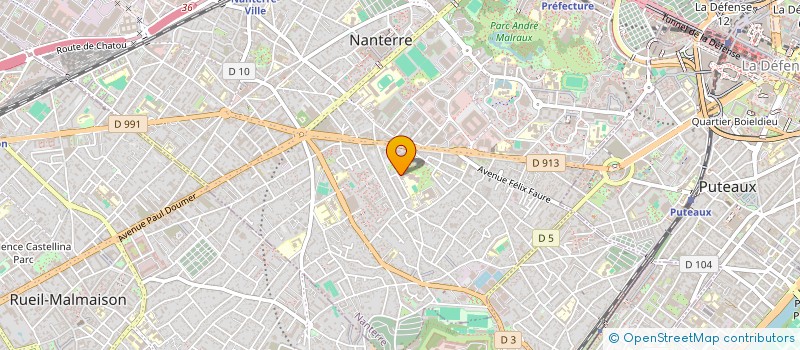 localisation de l'entreprise COLLEGE LES CHENEVREUX à NANTERRE