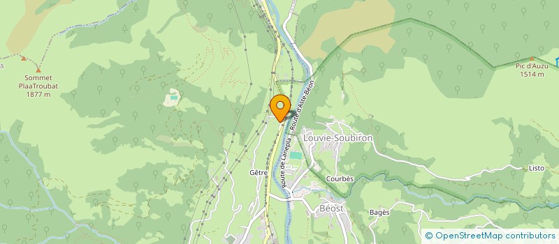localisation de l'entreprise COLLEGE LES CINQ MONTS à LARUNS