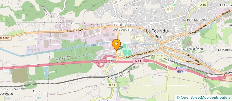 localisation de l'entreprise COLLEGE LES DAUPHINS  SAINT-JEAN-DE-SOUDAIN