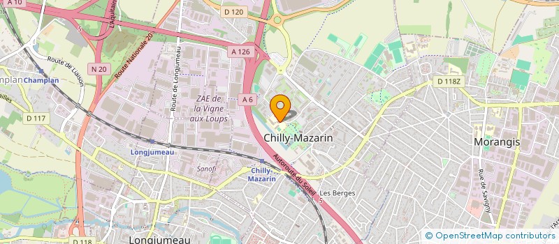 localisation de l'entreprise COLLEGE LES DINES CHIENS  CHILLY-MAZARIN