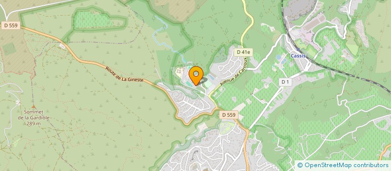 localisation de l'entreprise COLLEGE LES GORGUETTES GILBERT RASTOIN  CASSIS