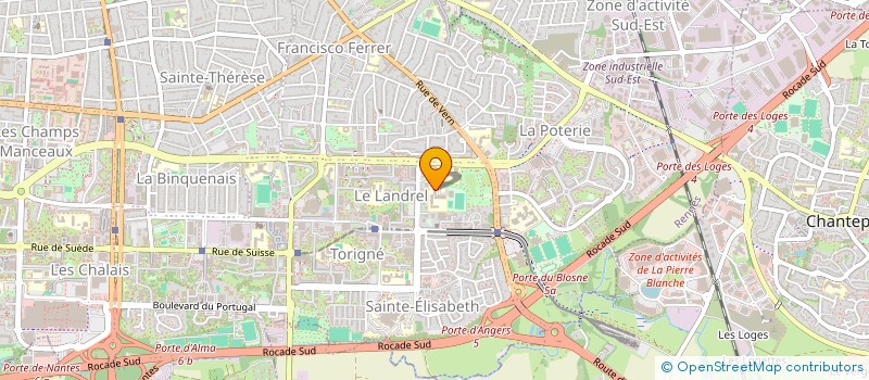 localisation de l'entreprise COLLEGE LES HAUTES OURMES  RENNES