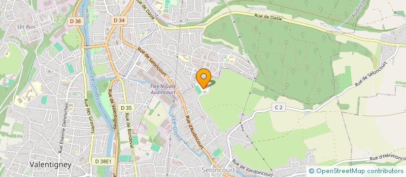 localisation de l'entreprise COLLEGE LES HAUTES VIGNES  SELONCOURT