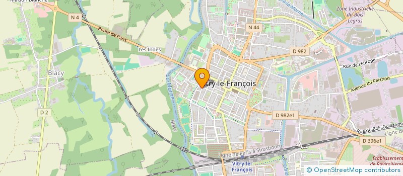 localisation de l'entreprise COLLEGE LES INDES  VITRY-LE-FRANCOIS