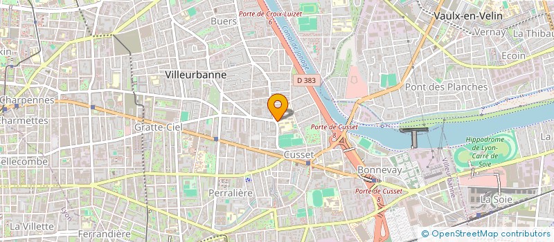 localisation de l'entreprise COLLEGE LES IRIS  VILLEURBANNE