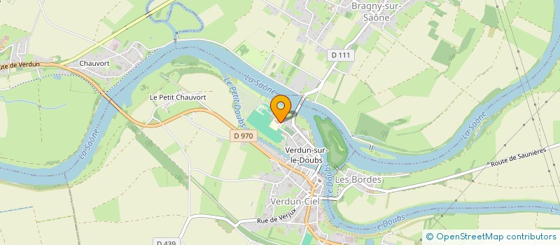 localisation de l'entreprise COLLEGE LES TROIS RIVIERES à VERDUN-SUR-LE-DOUBS