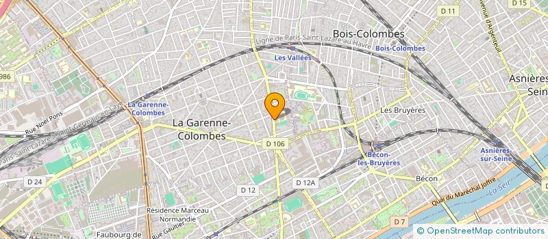 localisation de l'entreprise COLLEGE LES VALLEES  LA GARENNE-COLOMBES