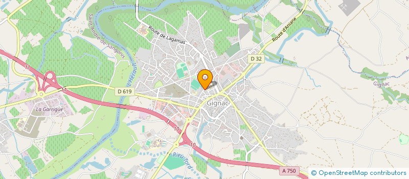 localisation de l'entreprise COLLEGE LO TRENTANEL  GIGNAC