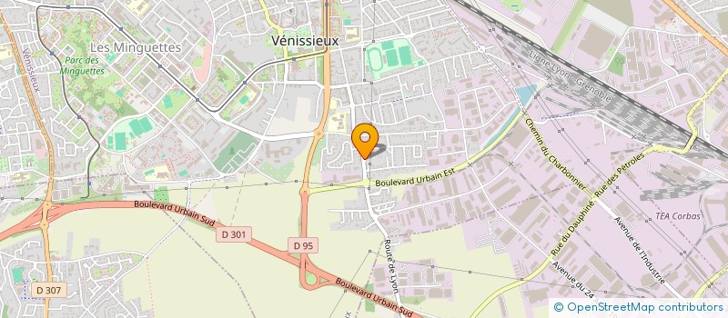 localisation de l'entreprise COLLEGE LOUIS ARAGON  VENISSIEUX