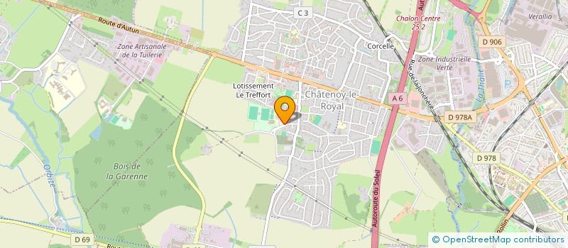 localisation de l'entreprise COLLEGE LOUIS ARAGON  CHATENOY-LE-ROYAL